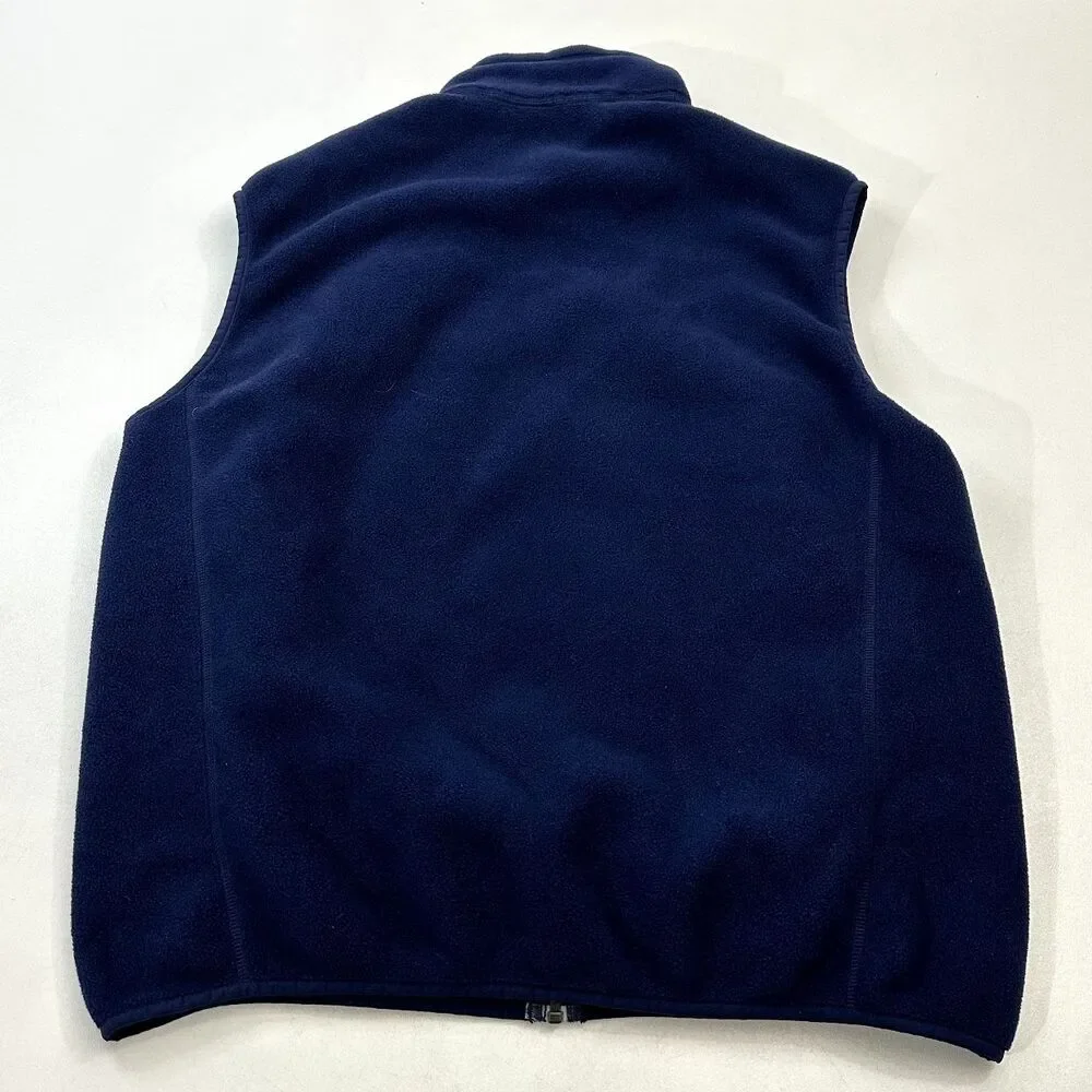 Patagonia Men's Synchilla Fleece Vest Navy Embroidered Logo, Size MEN'S XL - Picture 4 of 5